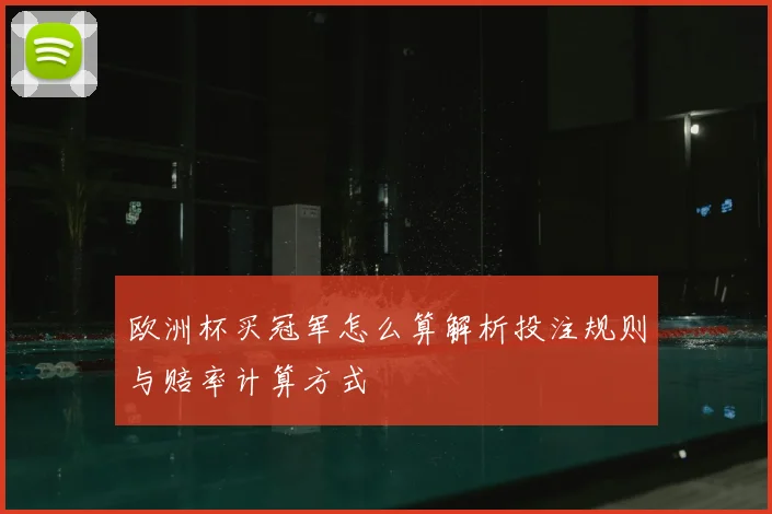 欧洲杯买冠军怎么算解析投注规则与赔率计算方式